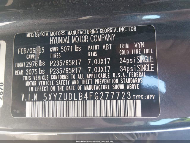 Hyundai SANTA FE 2.4l