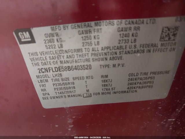 Chevrolet Equinox 1lt