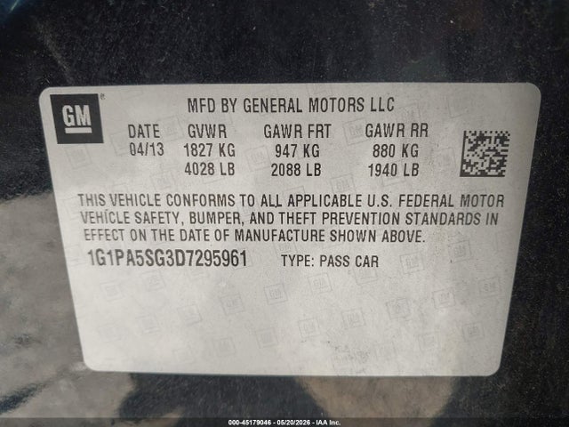 Chevrolet Cruze Ls Auto