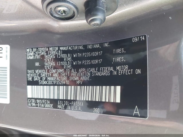 Toyota Sienna Le 8 Passenger