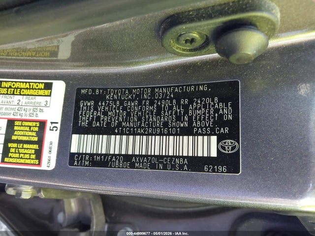 Toyota Camry Le