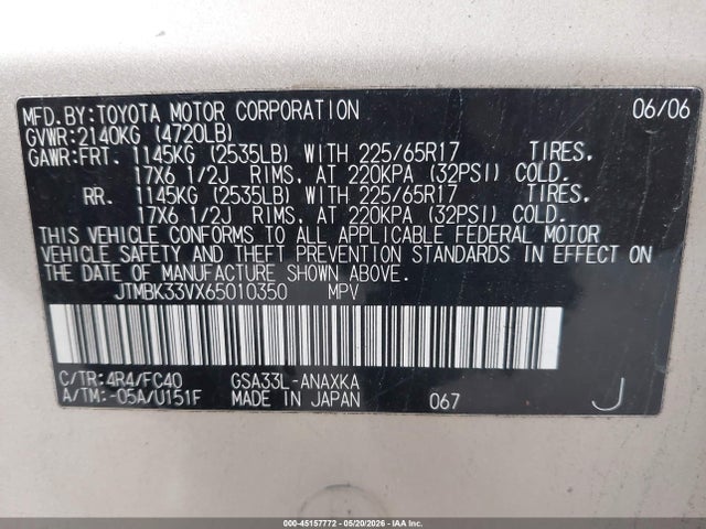 Toyota RAV4 Base V6