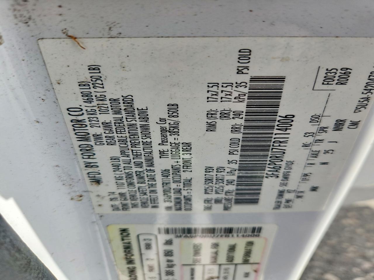 Ford Fusion Titanium Hev