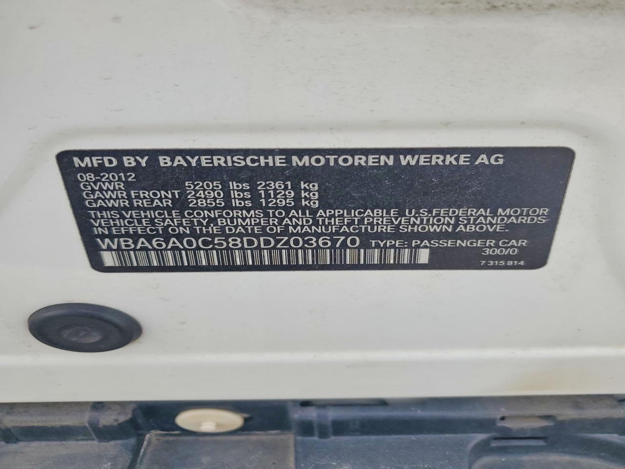BMW 6 Series I