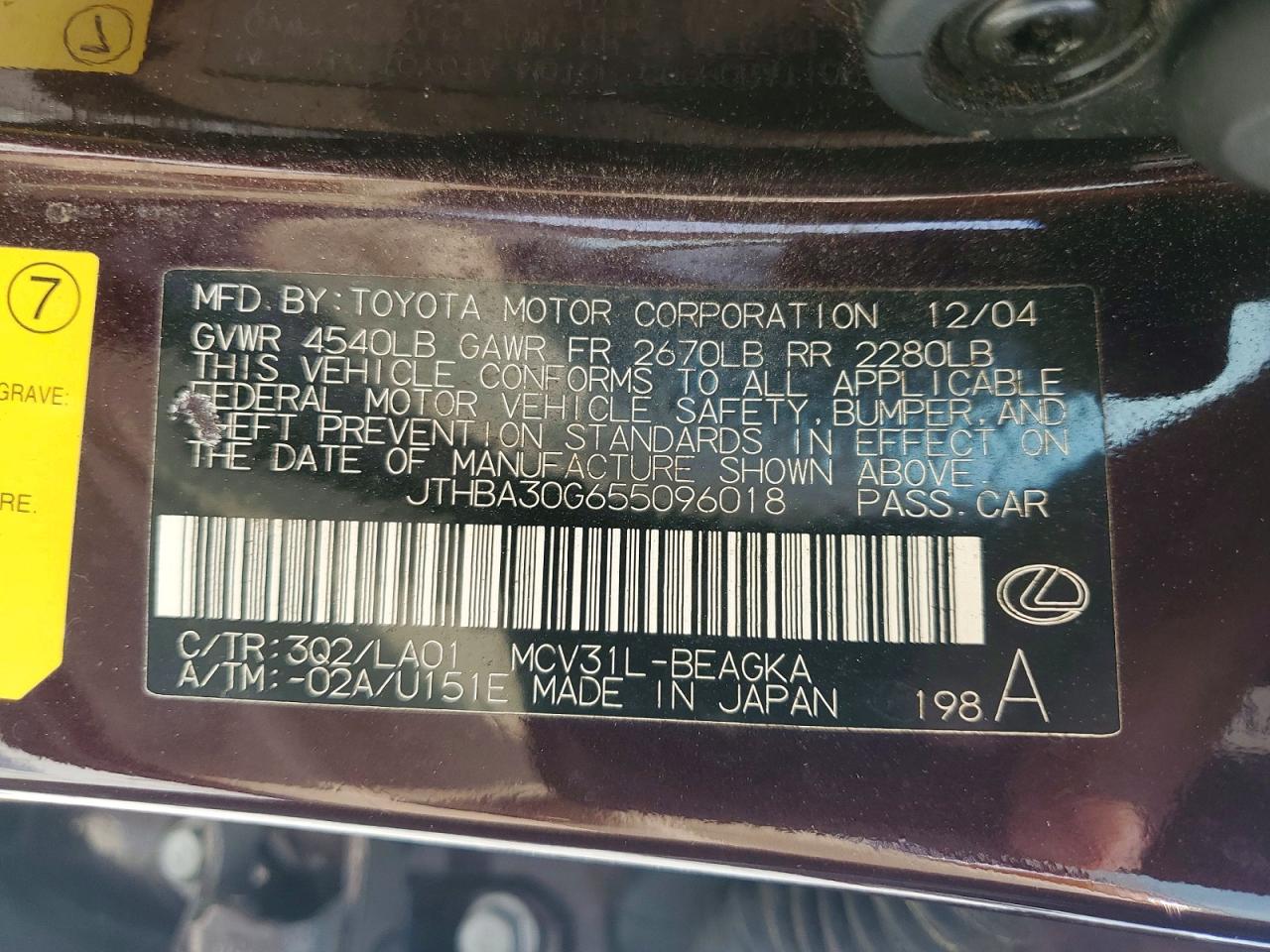 Lexus Es 330