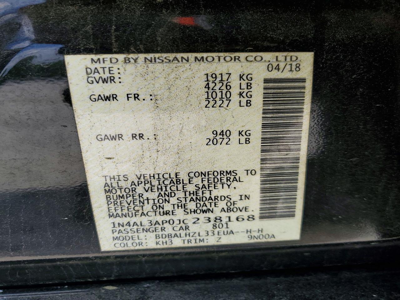Nissan Altima 2.5 Sr