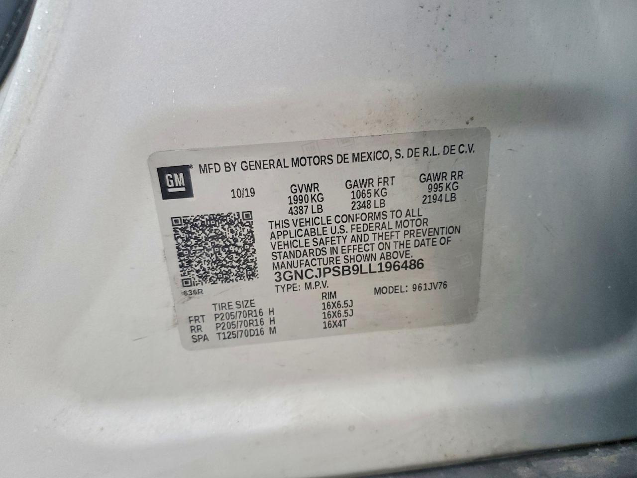 Chevrolet Trax 1lt