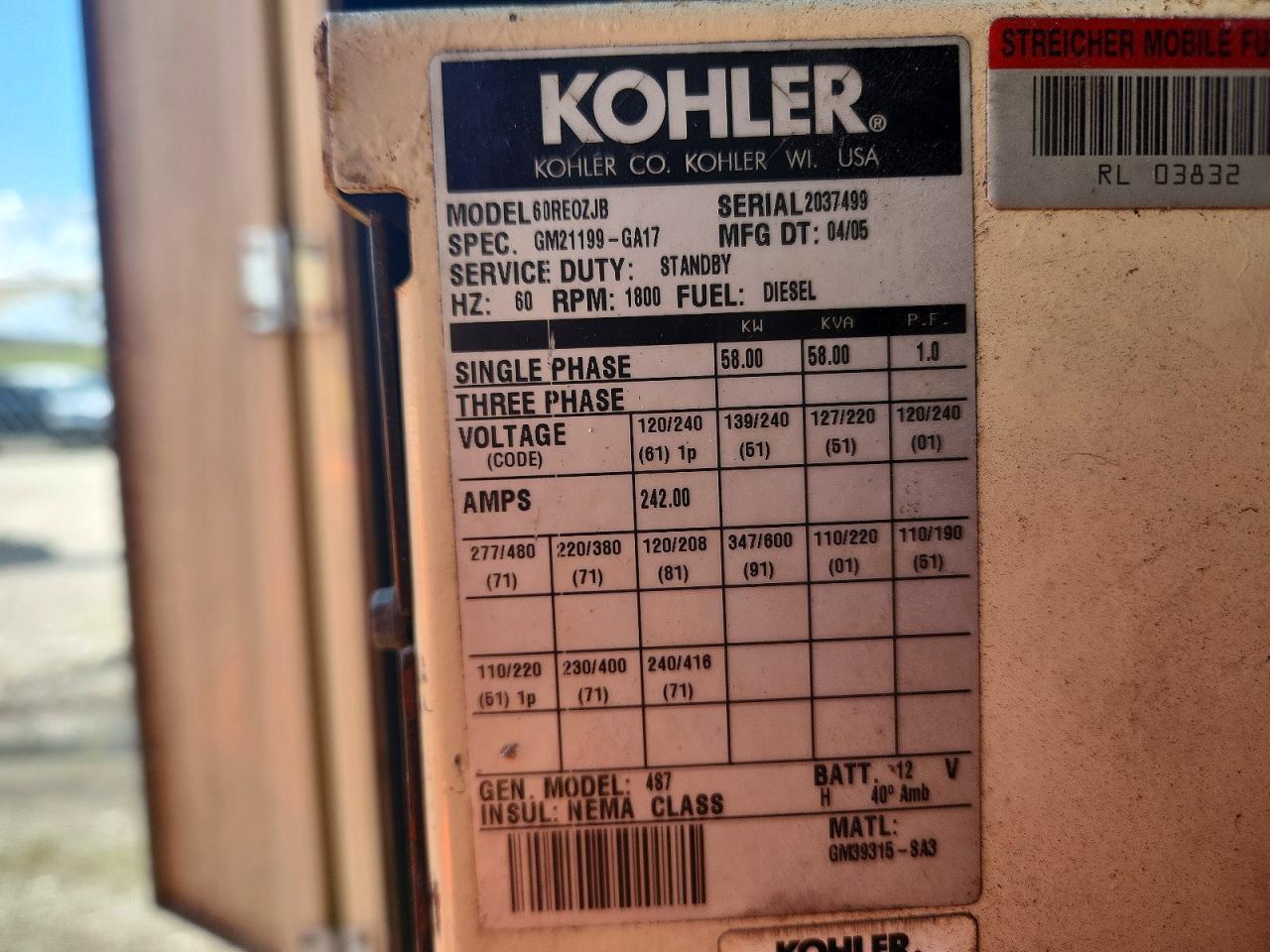 Kohler Generator