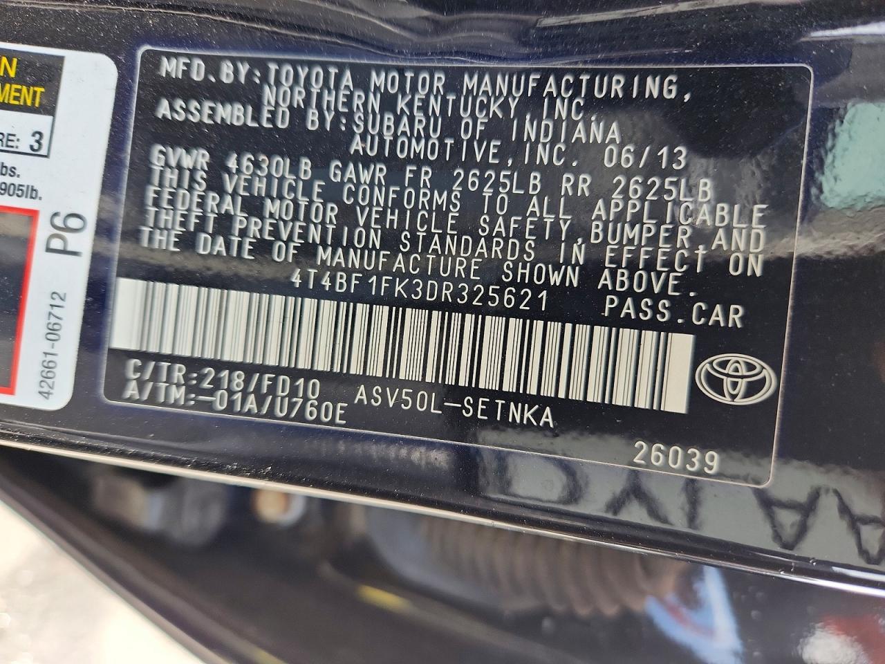 Toyota Camry Le