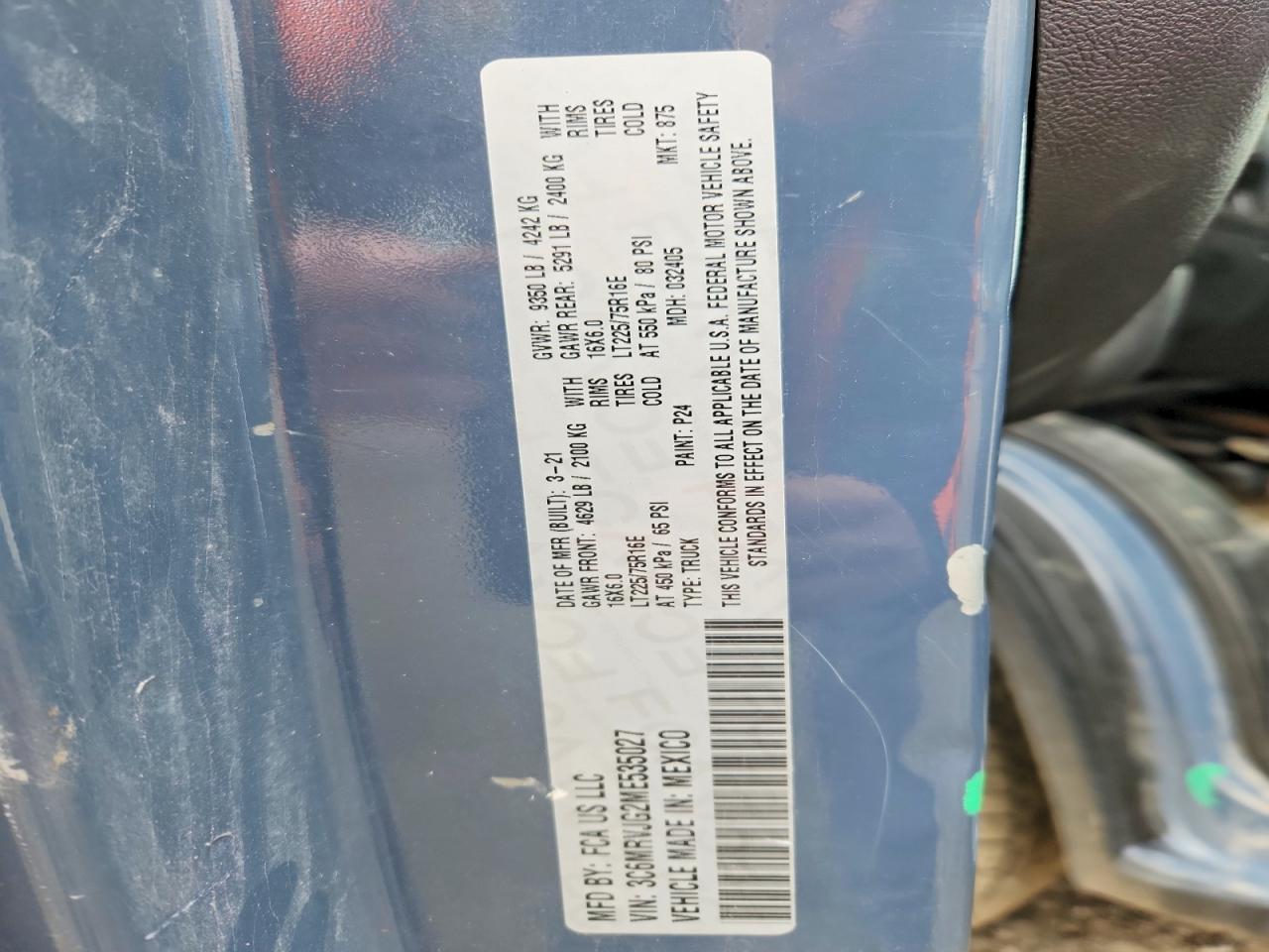 Ram Promaster 3500 High