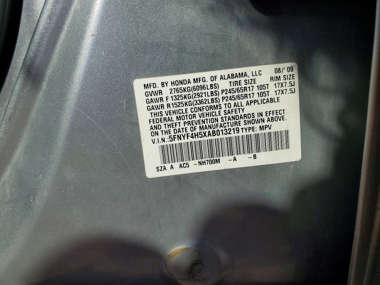Honda Pilot Exl