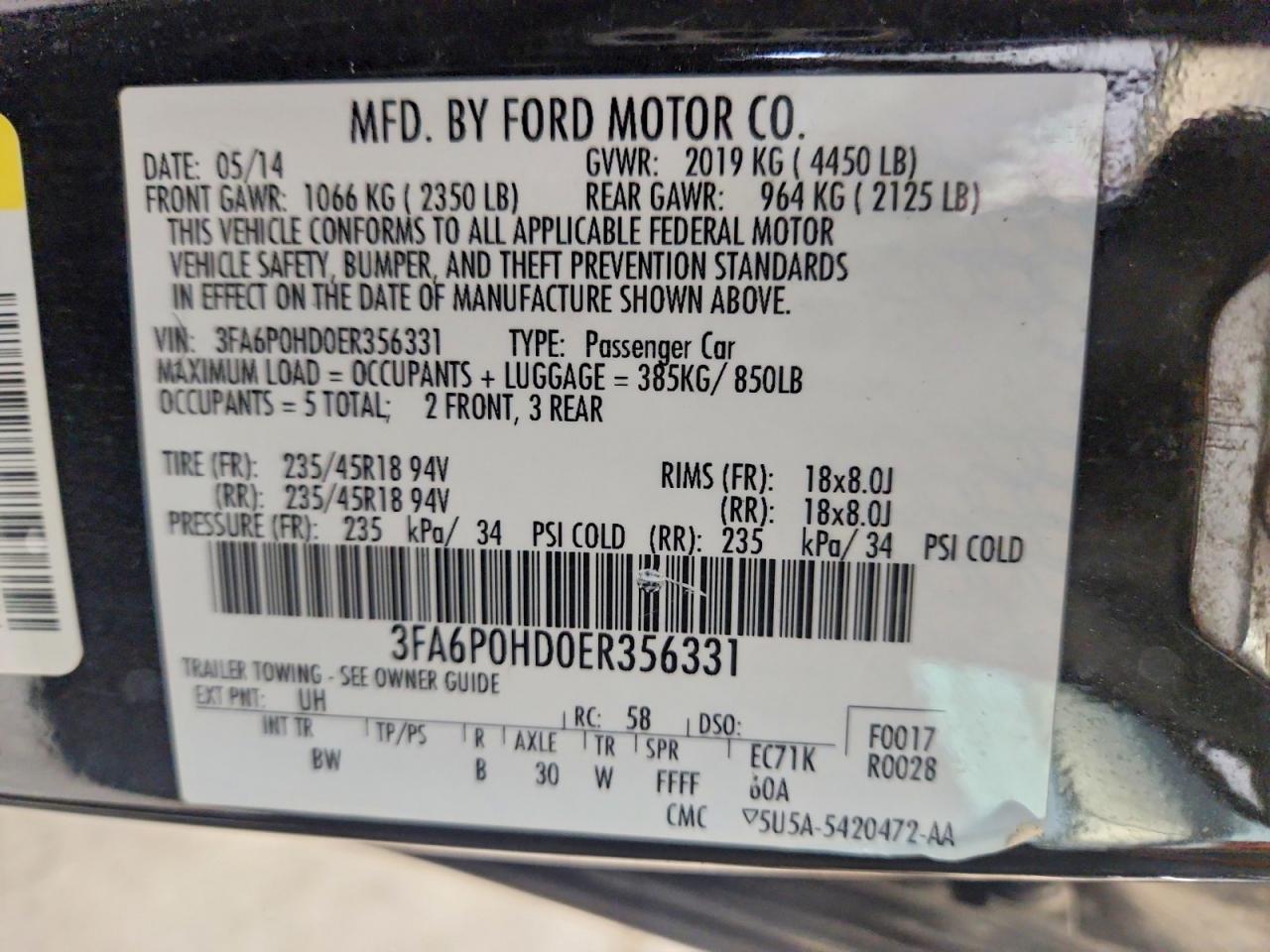 Ford Fusion Se