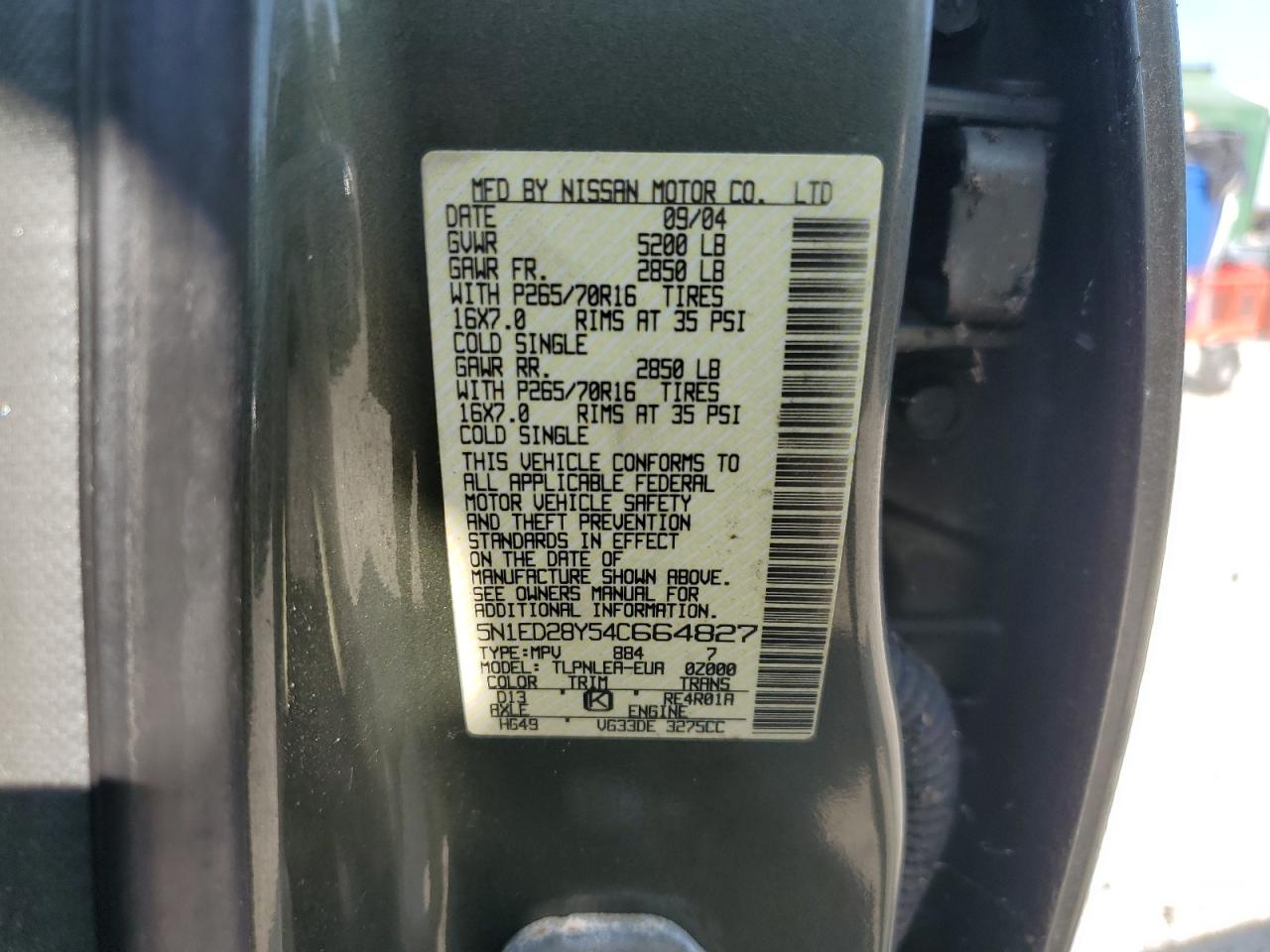 Nissan Xterra Xe
