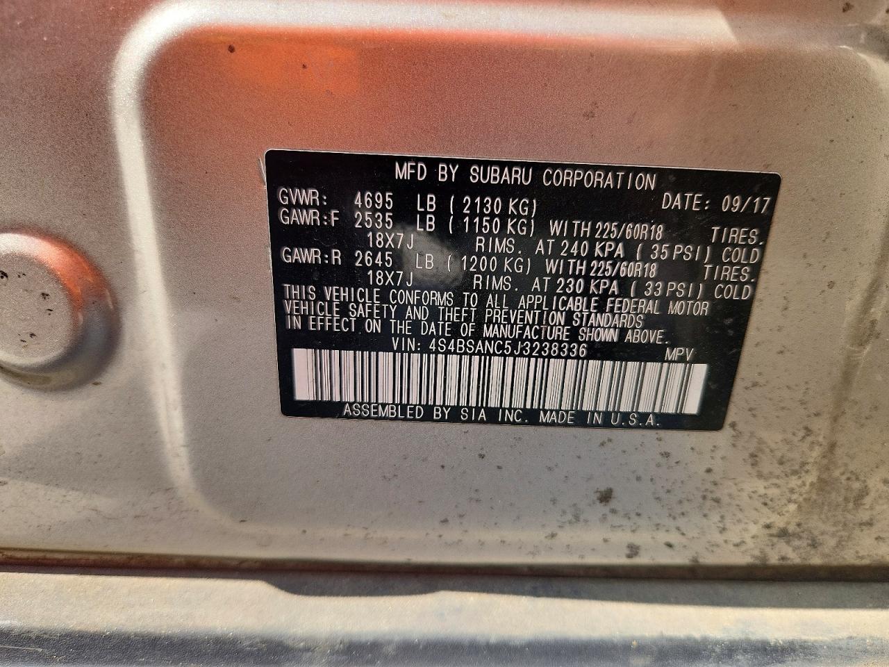 Subaru Outback 2.5i Limited
