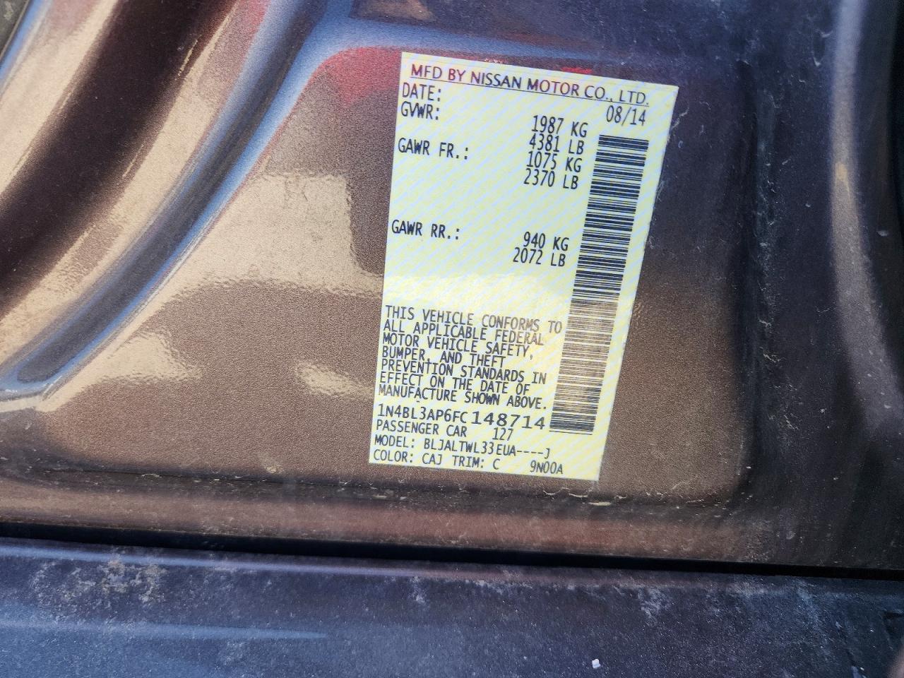 Nissan Altima 3.5 Sl