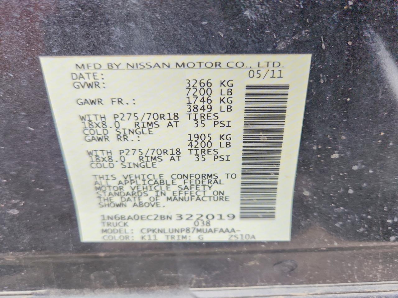 Nissan Titan Sv