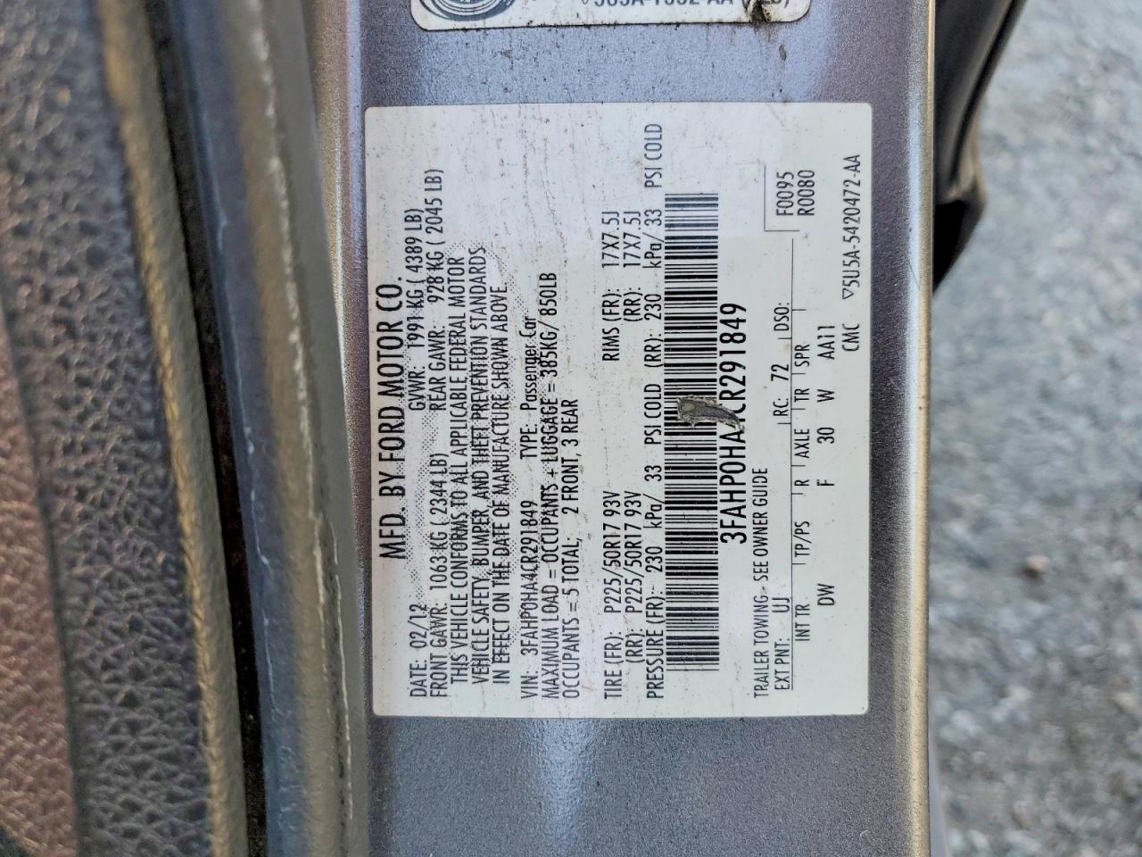 Ford Fusion Se
