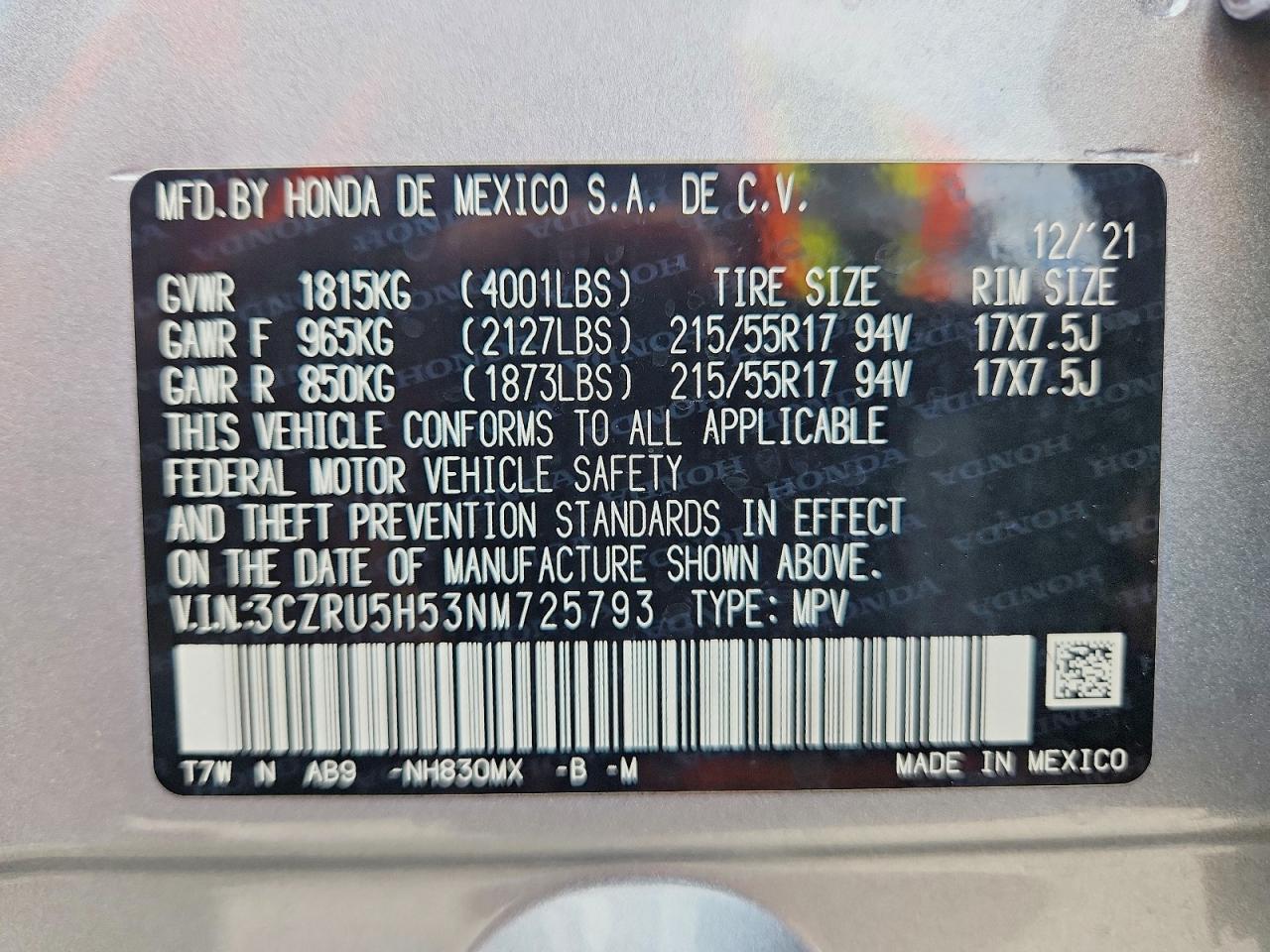 Honda HR-V Ex