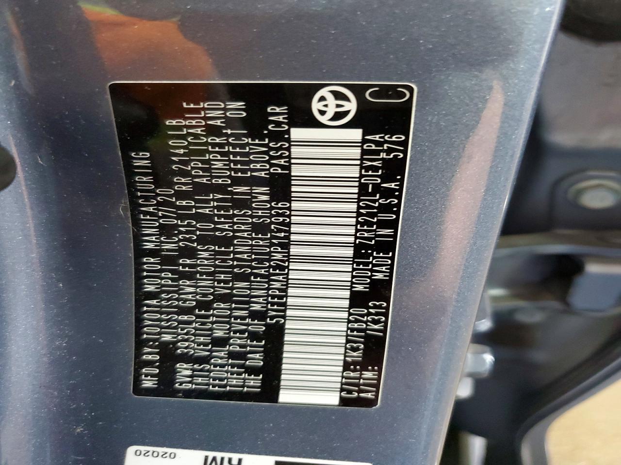 Toyota Corolla Le