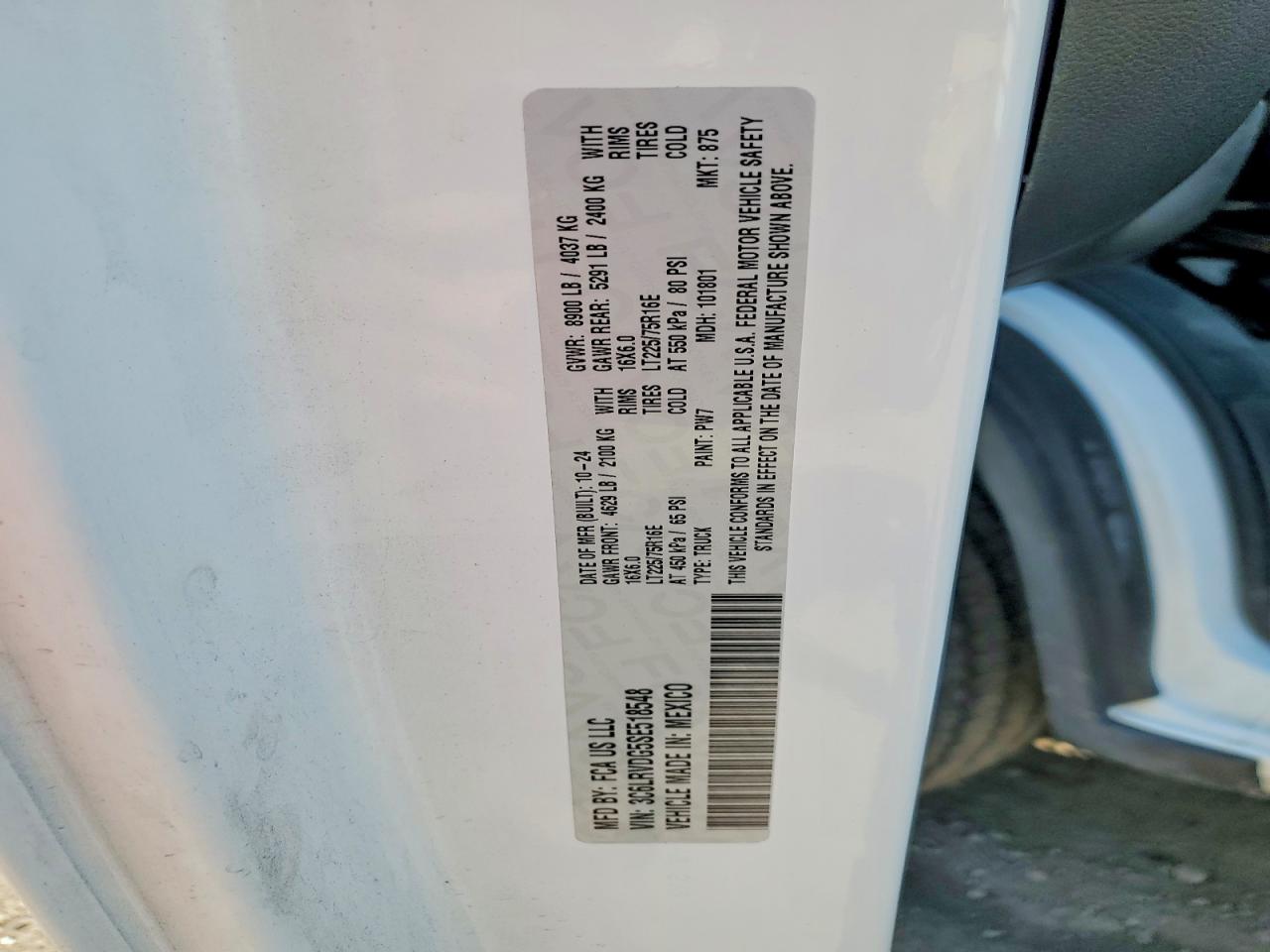 Ram Promaster 2500 High
