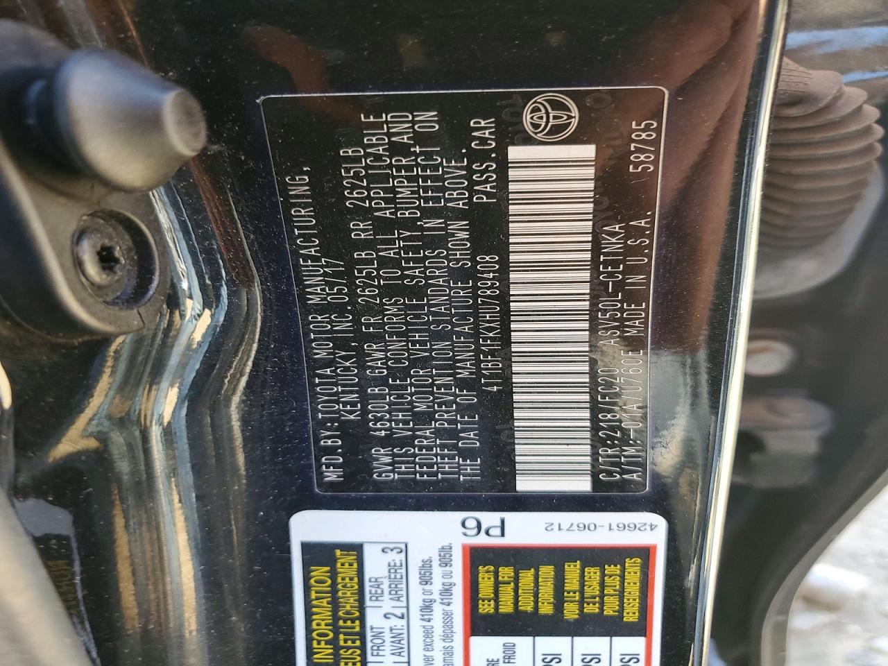 Toyota Camry Le