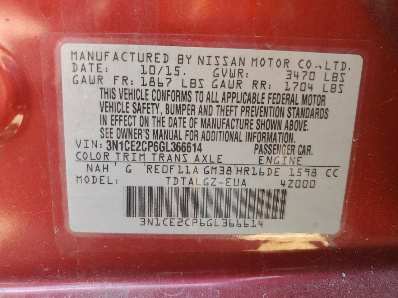 Nissan Versa Sr