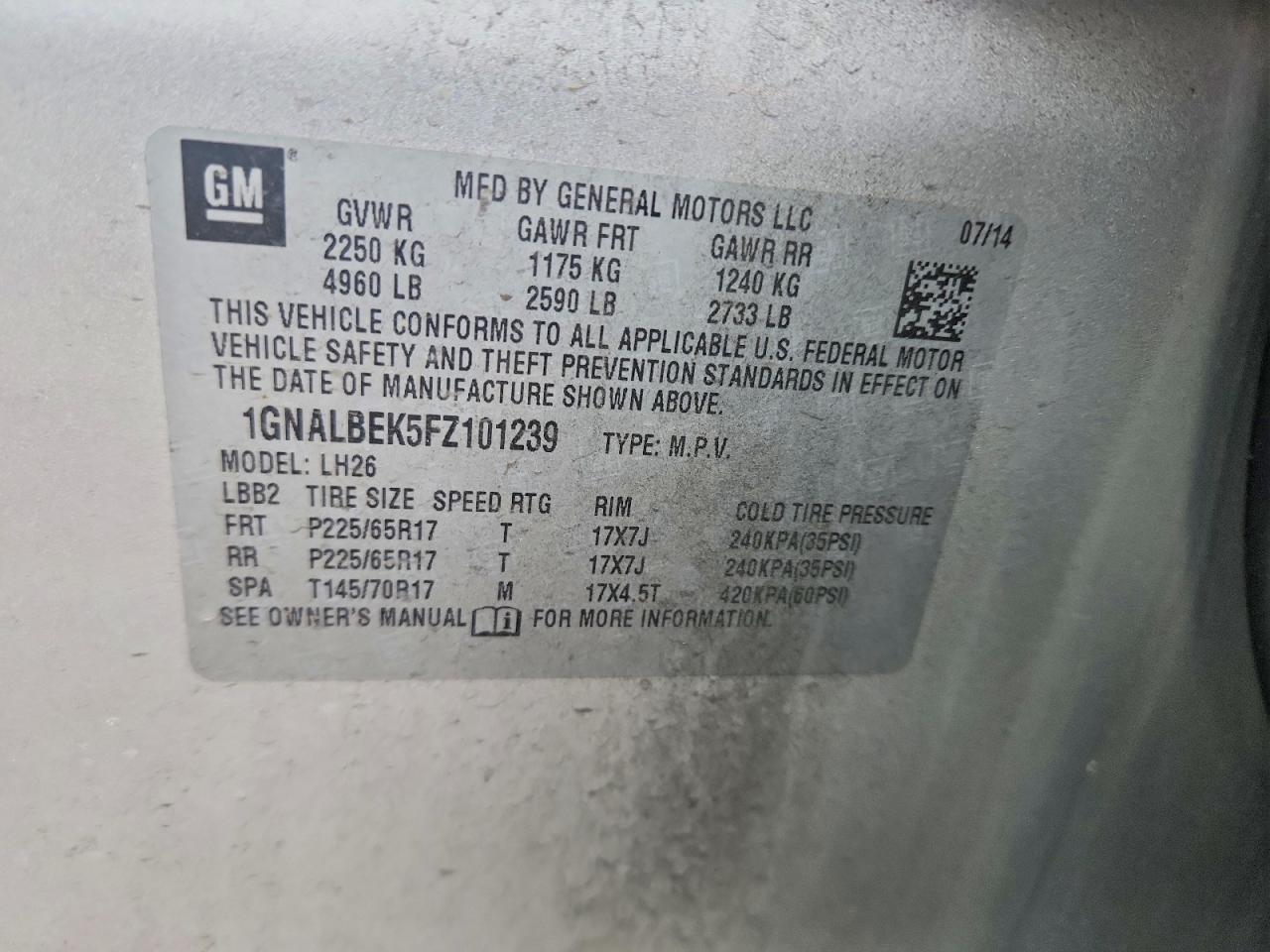 Chevrolet Equinox Lt