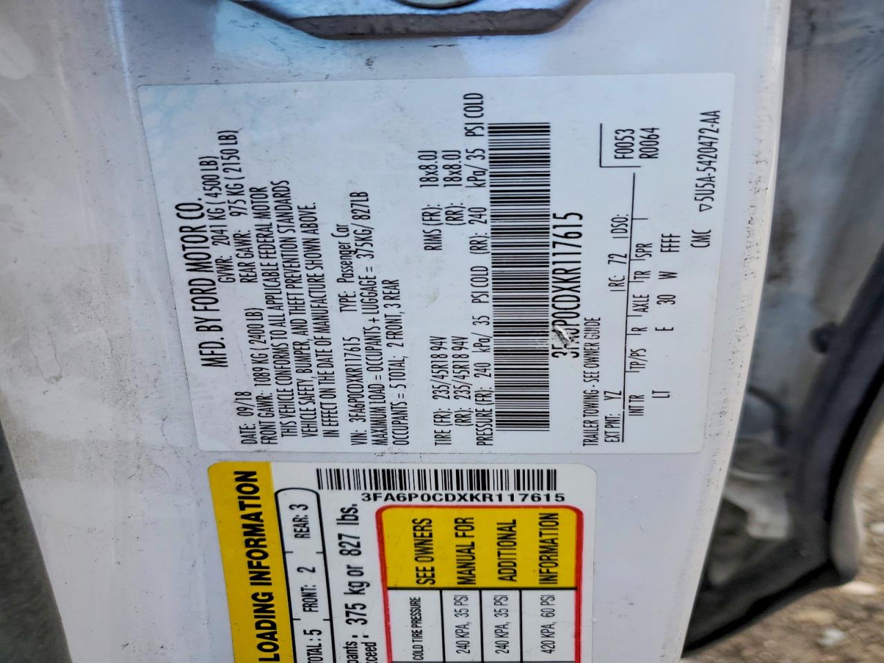 Ford Fusion Sel