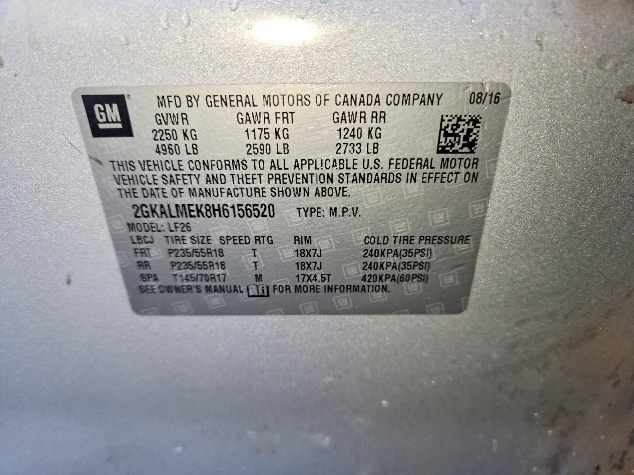 GMC Terrain Sle
