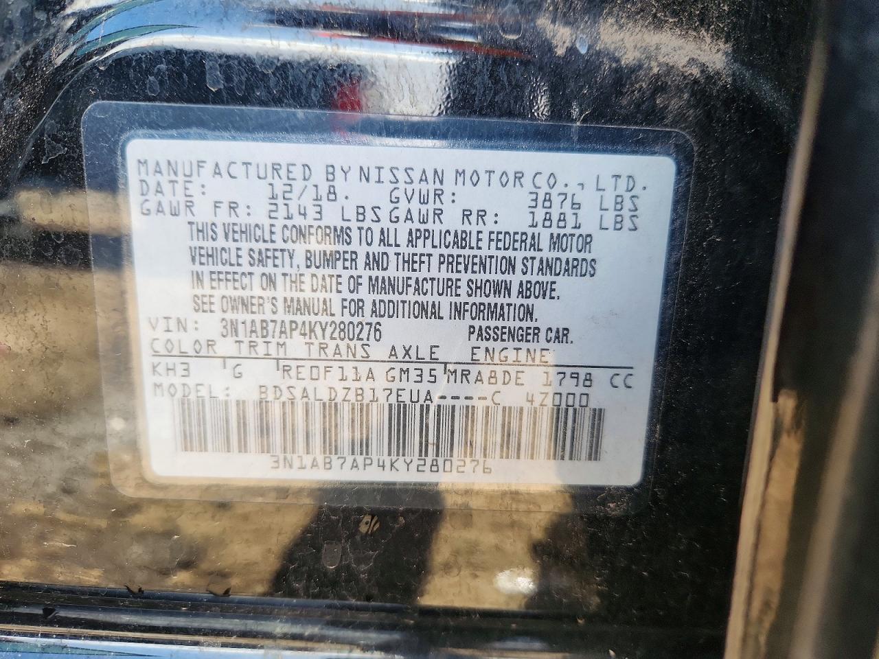 Nissan Sentra Sv