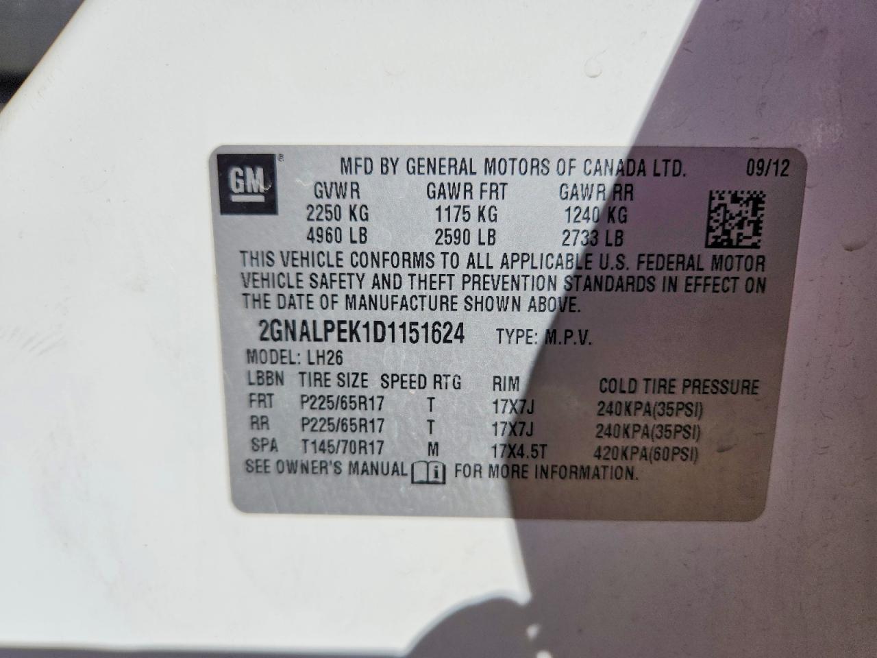 Chevrolet Equinox Lt