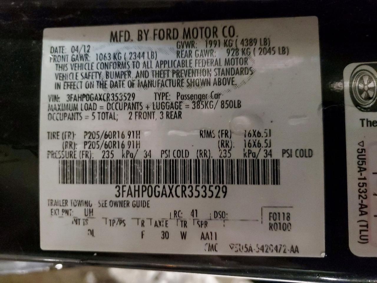 Ford Fusion S