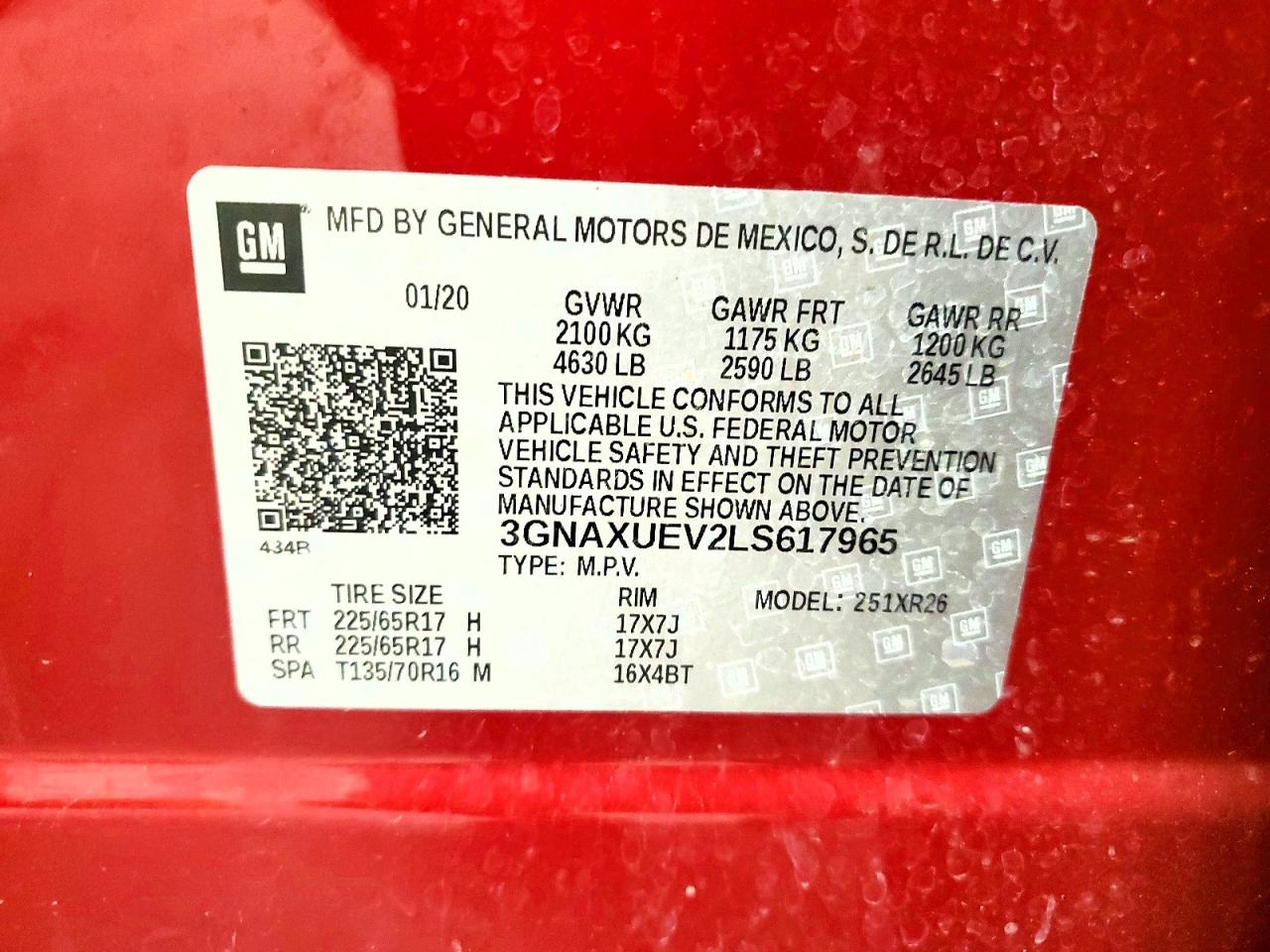 Chevrolet Equinox Lt