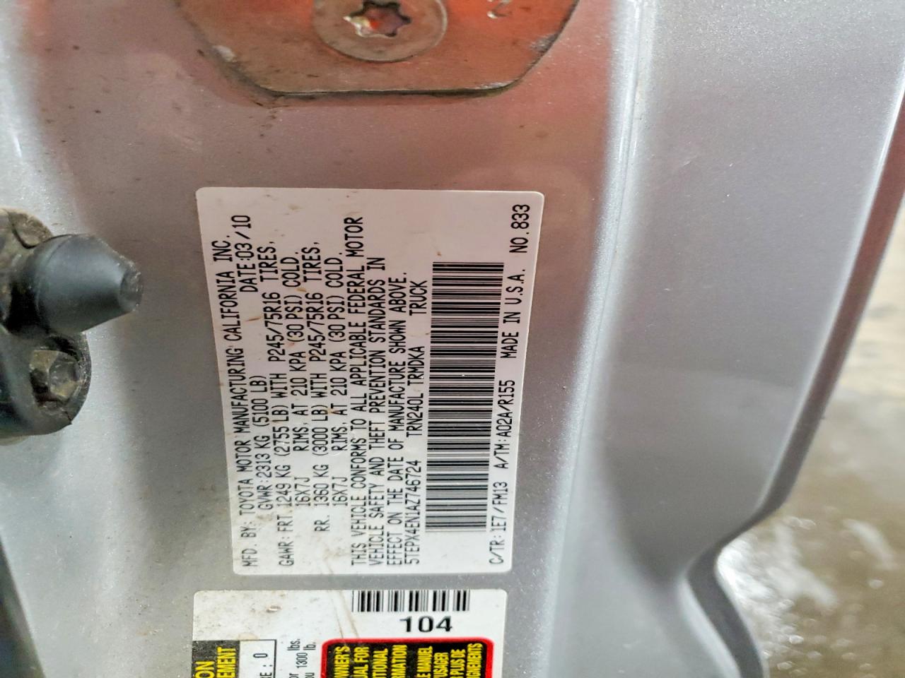 Toyota Tacoma Base