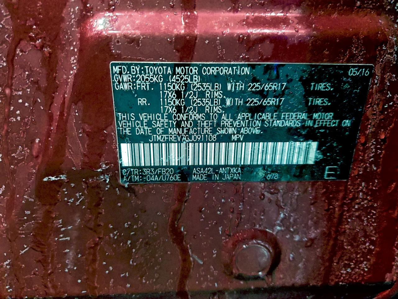 Toyota RAV4 Le