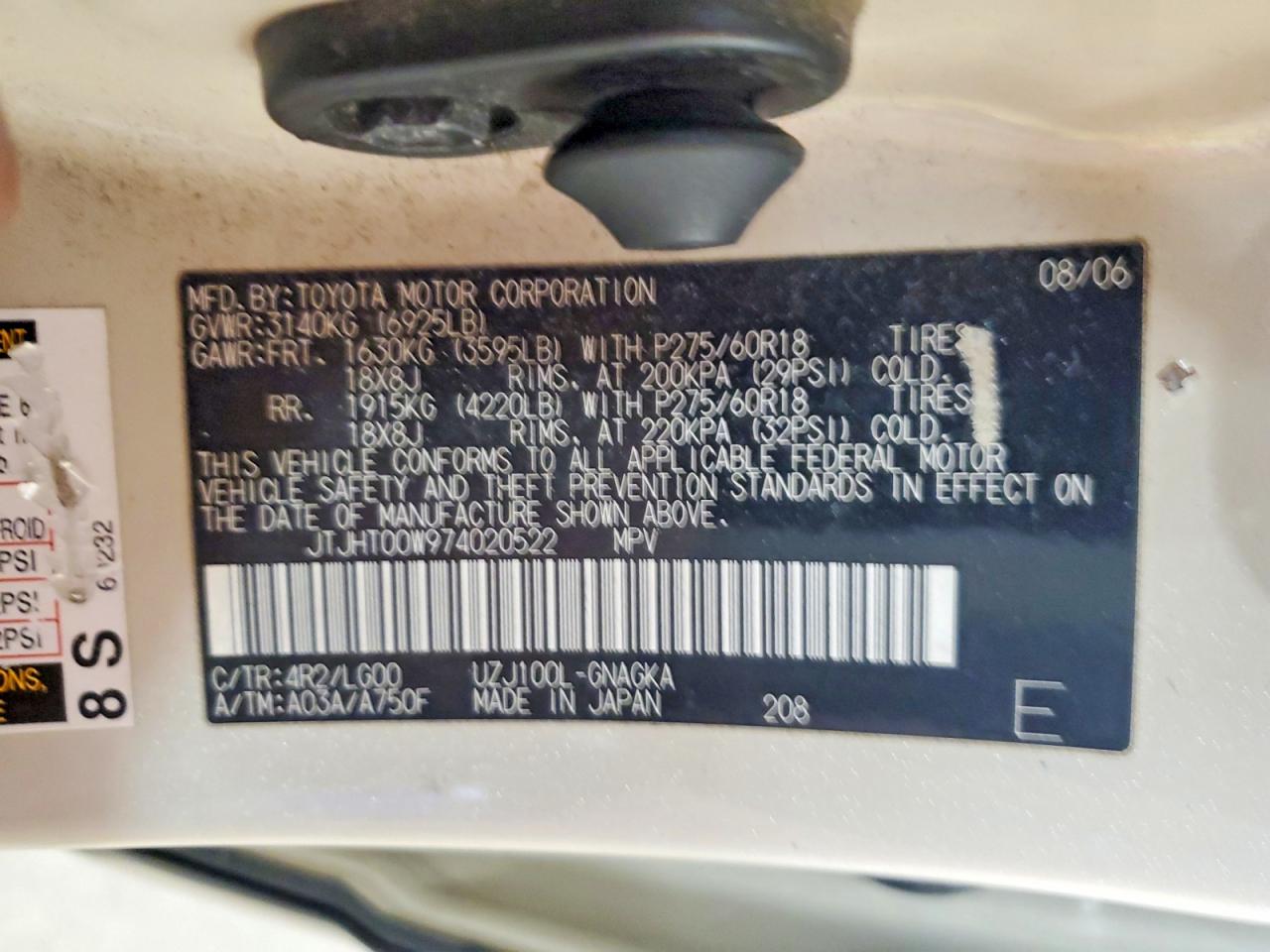 Lexus Lx470 470
