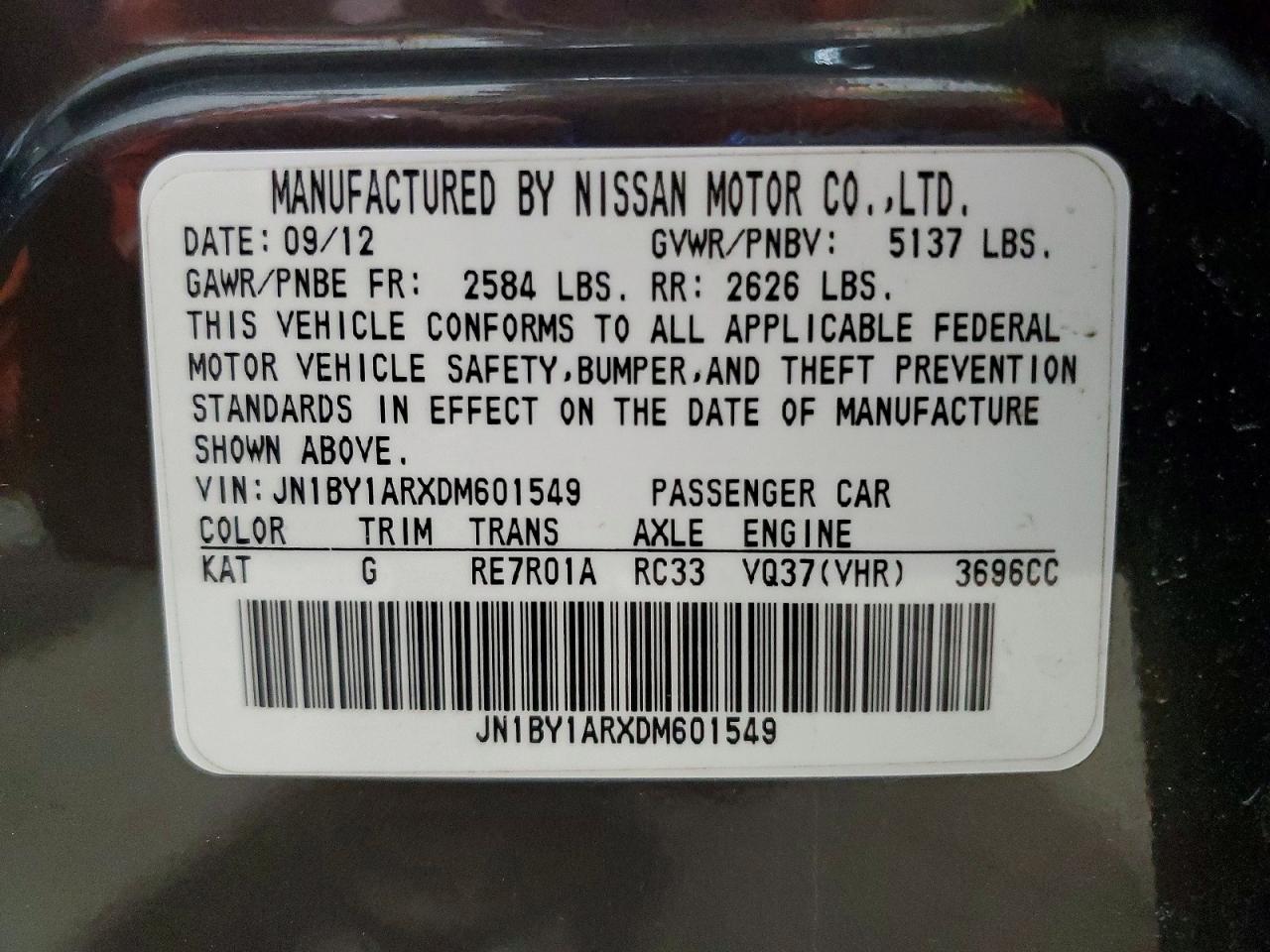 INFINITI M37 X