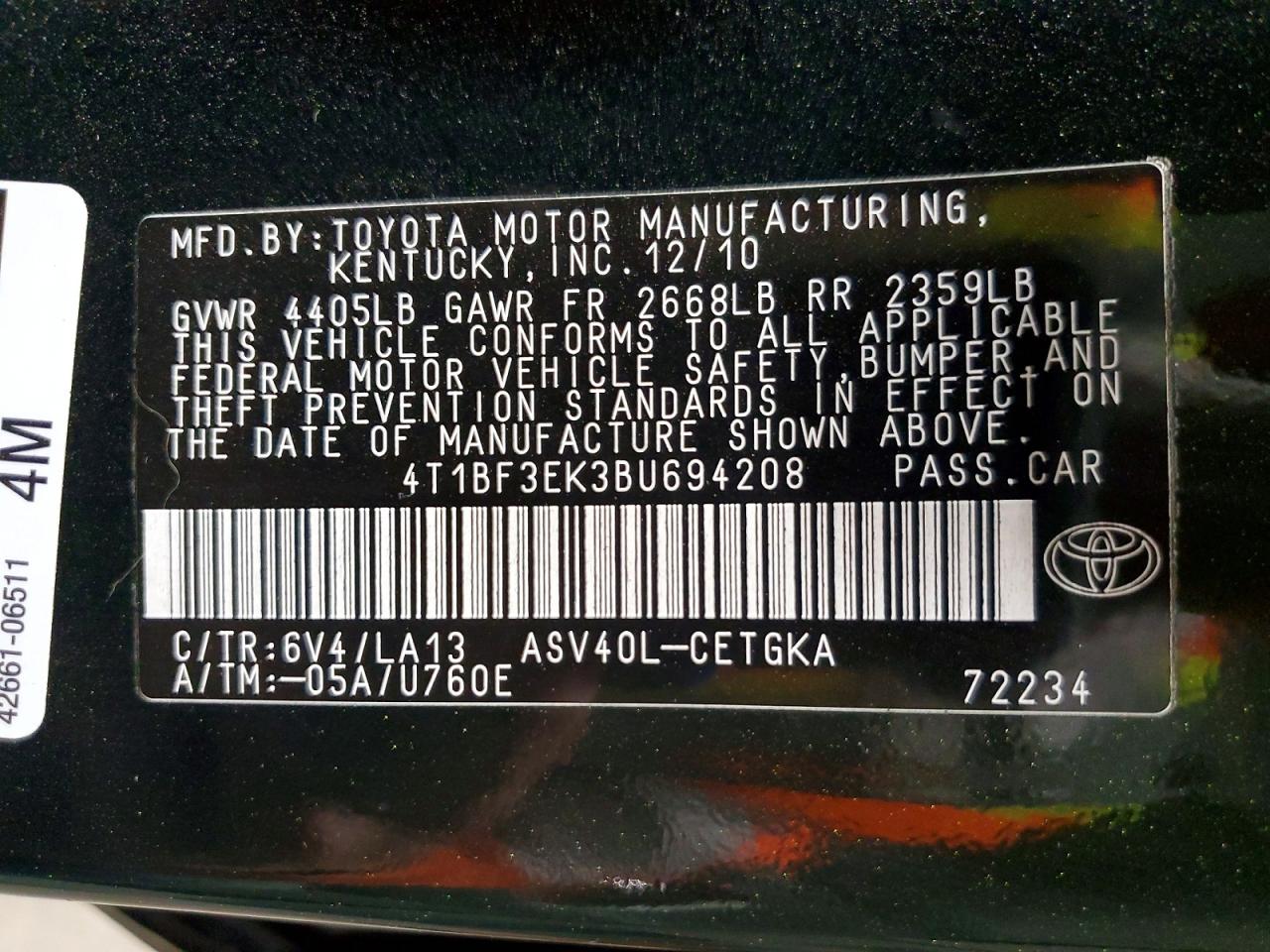 Toyota Camry Xle