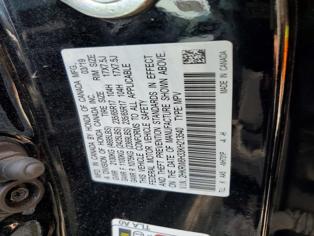 Honda Crv Lx