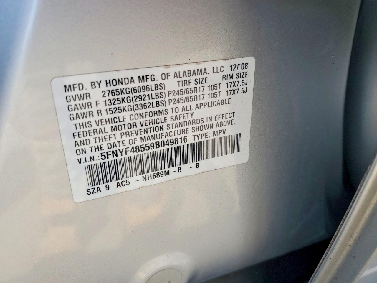 Honda Pilot Exl