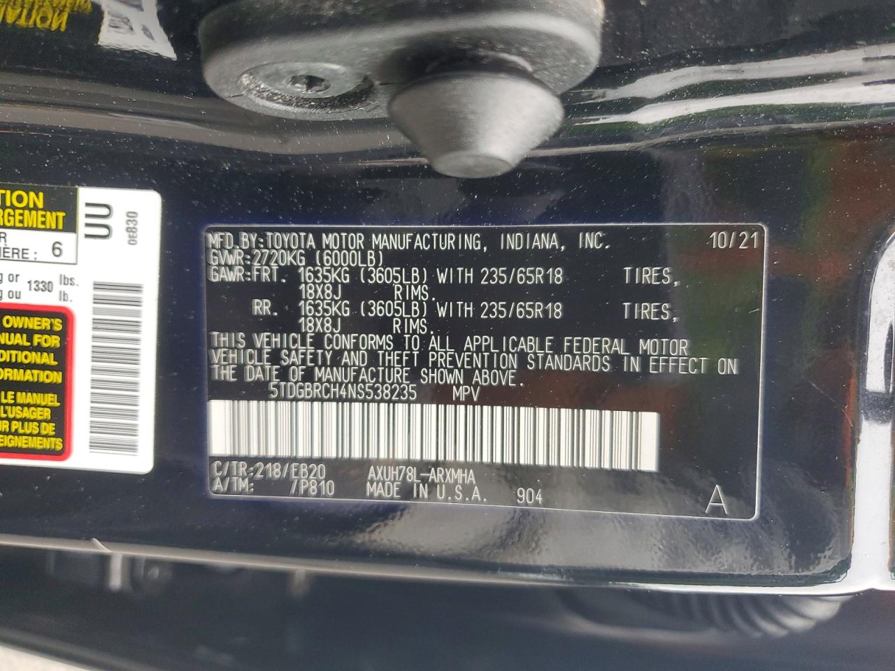 Toyota Highlander Xle