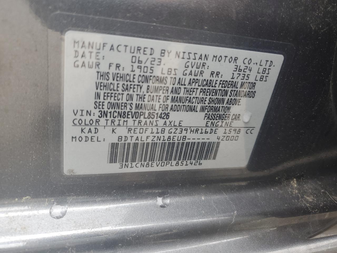 Nissan Versa Sv