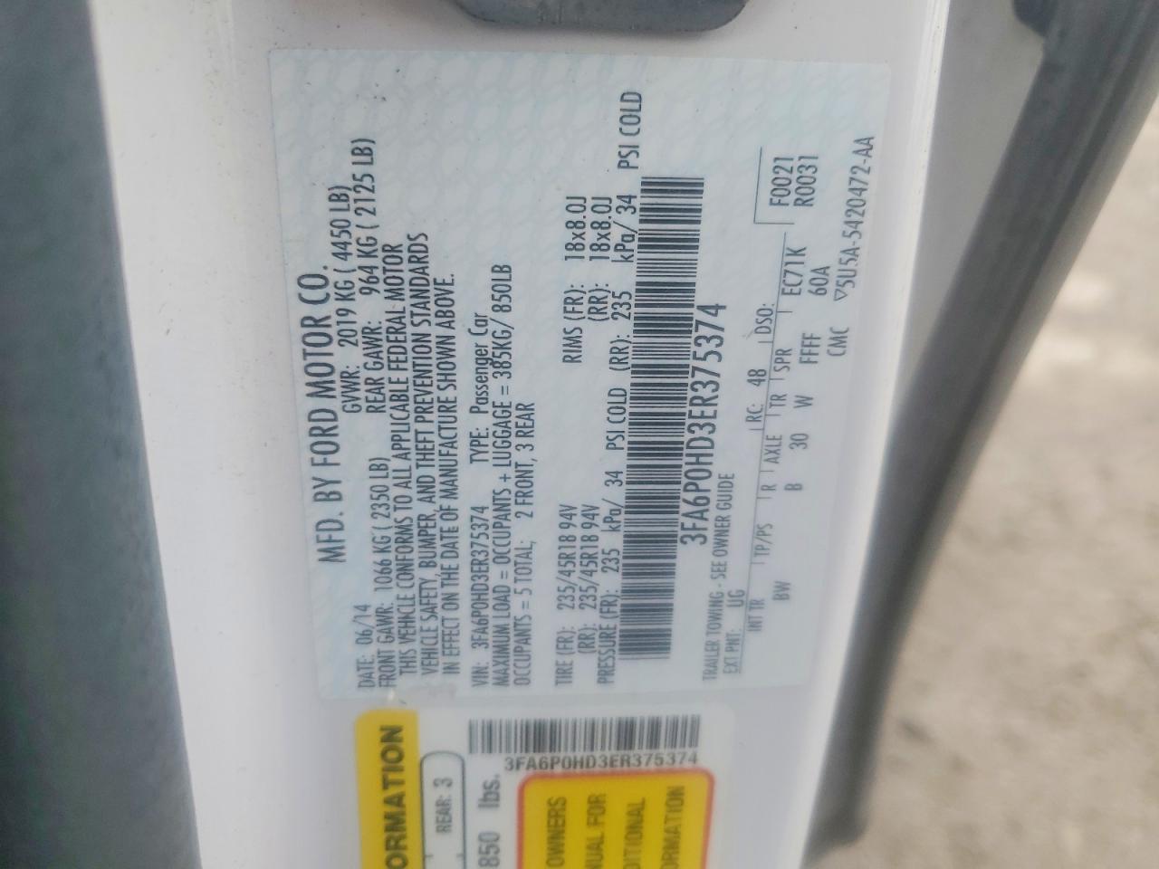 Ford Fusion Se