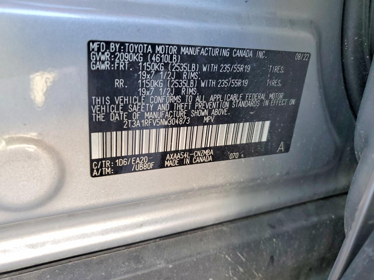 Toyota RAV4 Xle Premium