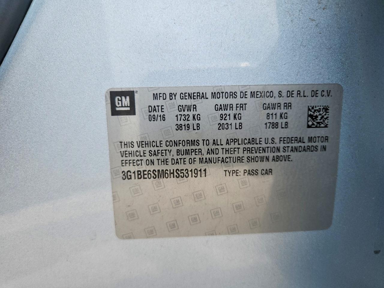 Chevrolet Cruze Lt