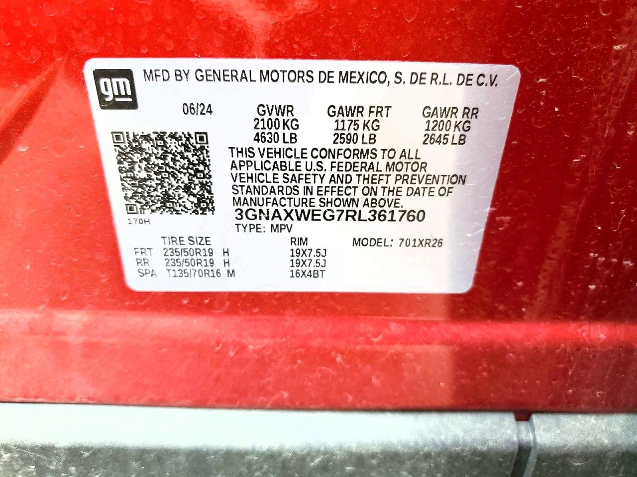 Chevrolet Equinox Rs