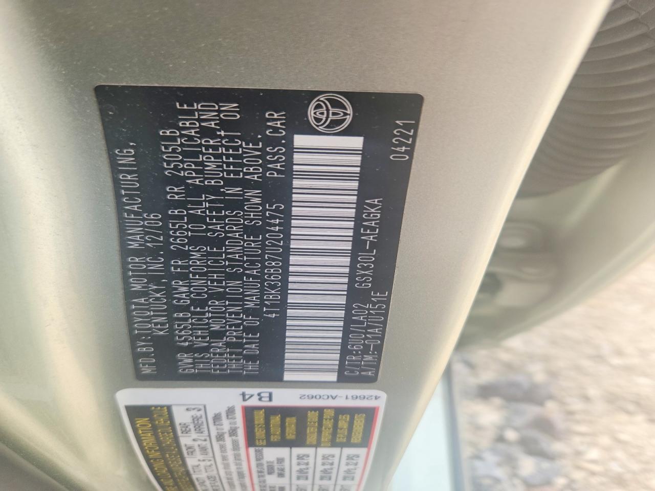 Toyota Avalon Xls