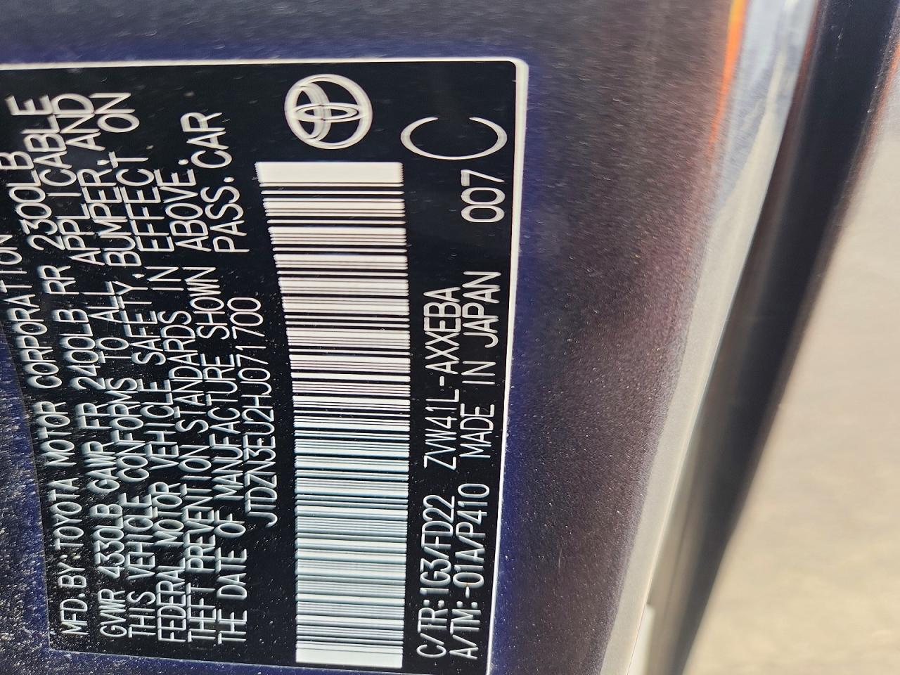 Toyota Prius v Three