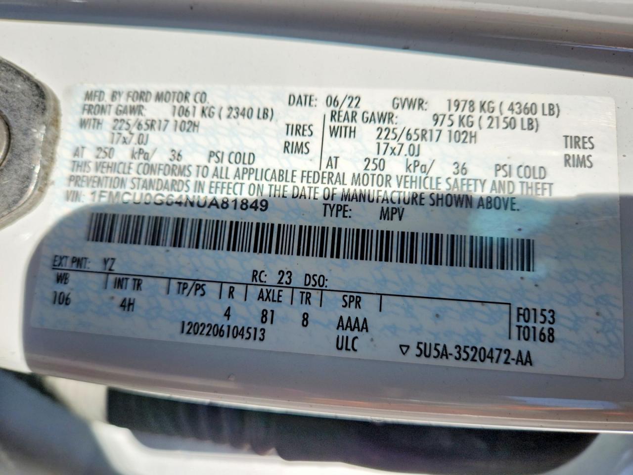 Ford Escape Se