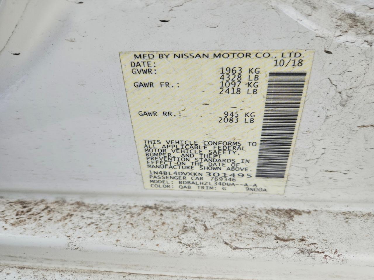 Nissan Altima Sv
